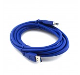 Кабель USB 3.0 AM - AF OD6mm синий 3m